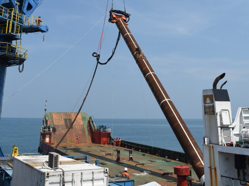 6 anchor piles for FPSO Mooring system CAPE Holland