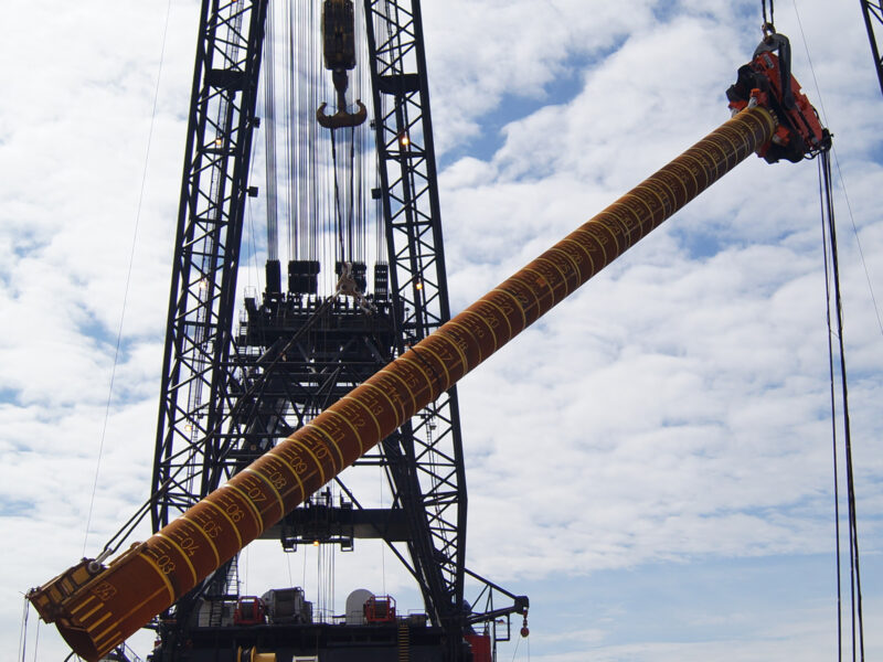 4 prepiled jacket piles for platform jacket CAPE Holland